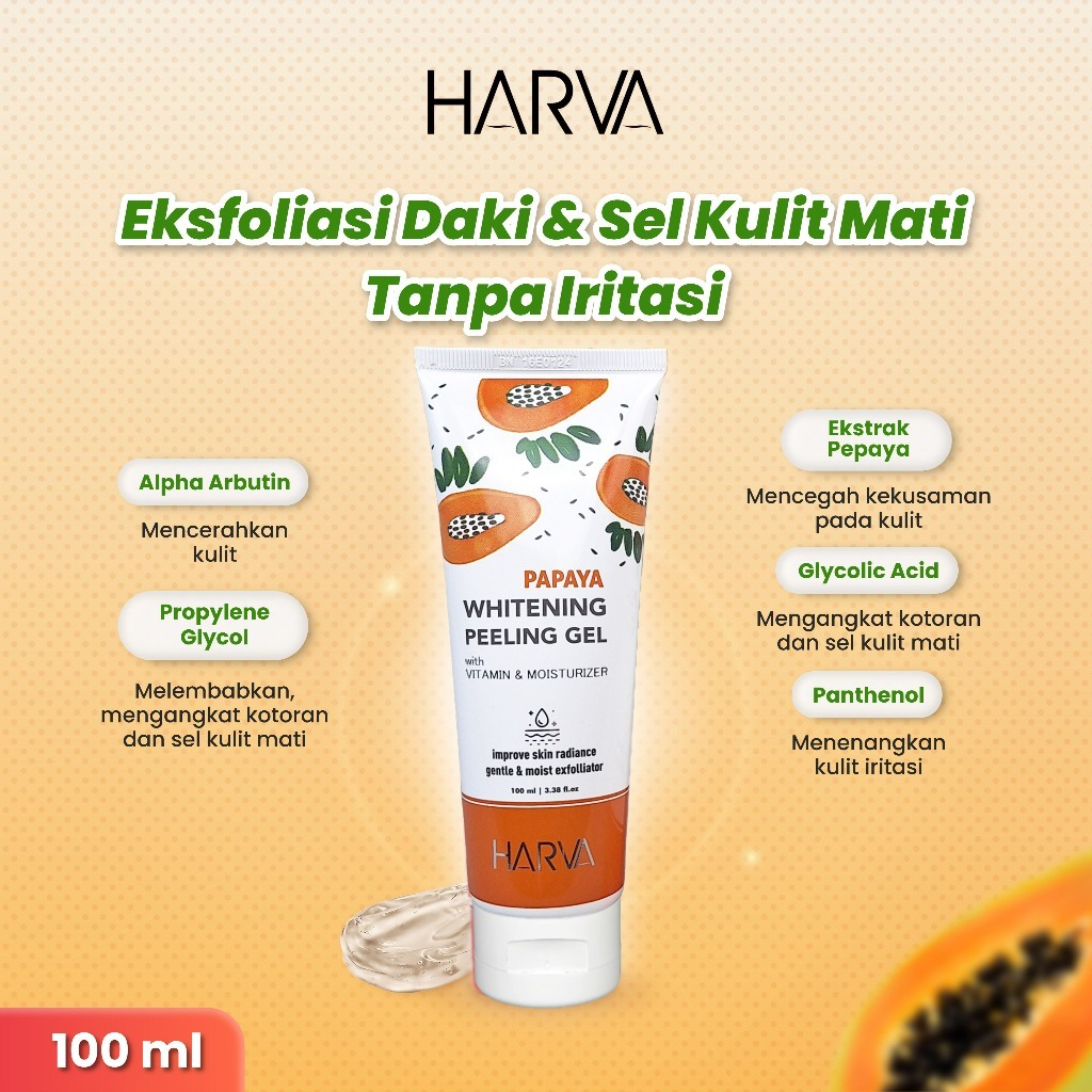 HARVA Peeling Gel (Bengkoang & Papaya) - 100ML - Image 4